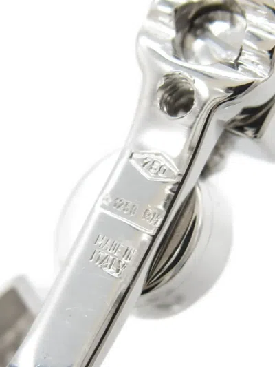 Pre-owned Bvlgari 18k White Gold Diamond Earrings