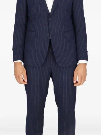Scotch & Soda Pinstripe Suit In Blue