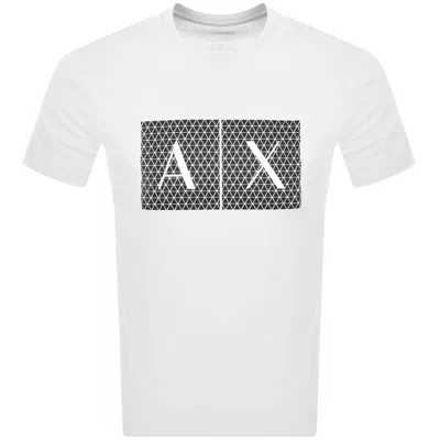Armani Exchange Slim Fit Jersey T-shirt With Logo In White