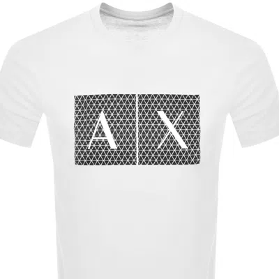 Armani Exchange Slim Fit Jersey T-shirt With Logo In White