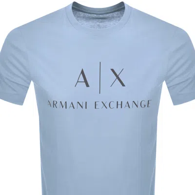 Armani Exchange Slim Fit Jersey T-shirt With Logo In Multi