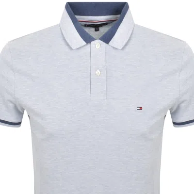 Tommy Hilfiger Contrast Collar Polo Blue Heather In Blue