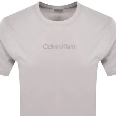 Calvin Klein Crew Neck T Shirt Ash In Gray