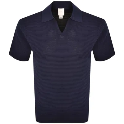 Calvin Klein Knitted Polo Dark Sapphire In Blue