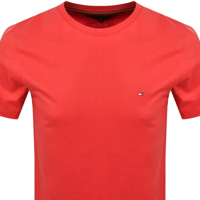 Tommy Hilfiger Essential Solid T Shirt Medium Red In Red