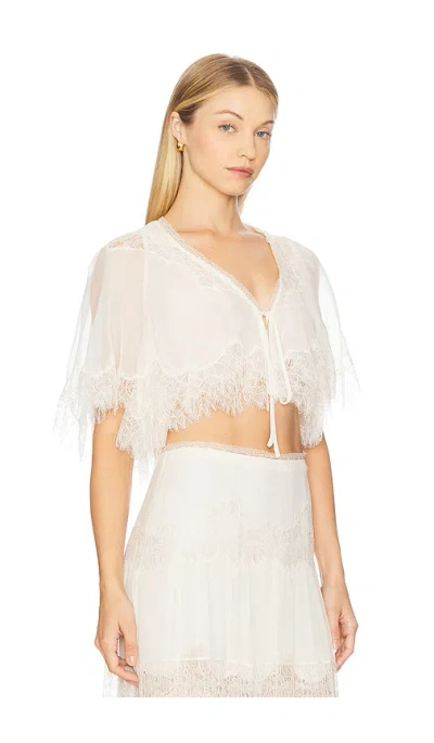 Loveshackfancy Thessia Top In White