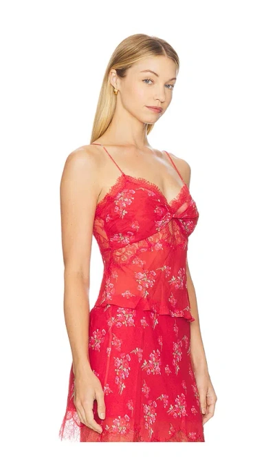 Loveshackfancy Belfast Top Urban Crimson In Red