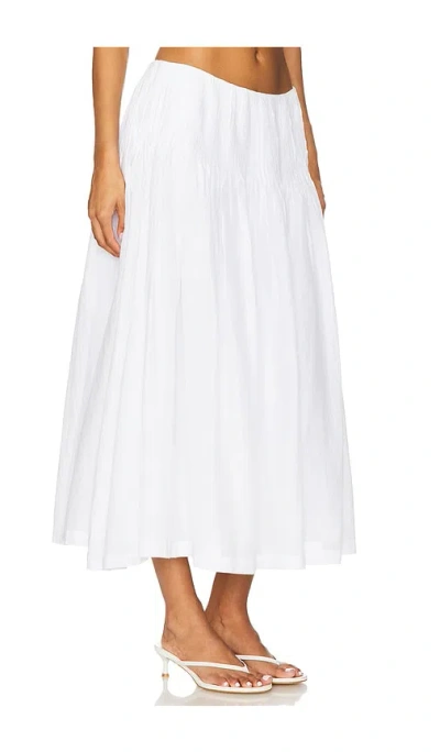 Lpa Emmy Midi Skirt In White