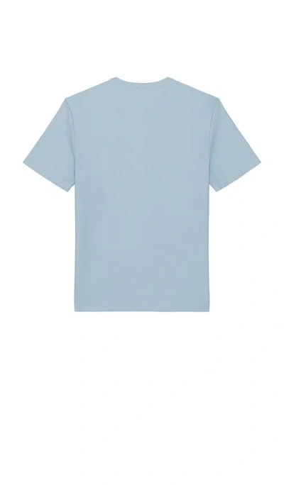 Vince Crew-neck Cotton T-shirt In Blue