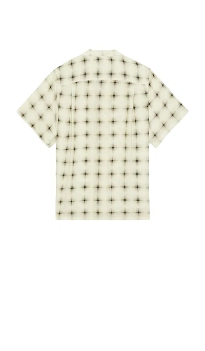 Bather Ivory Digi Plaid Camp Shirt In Multi