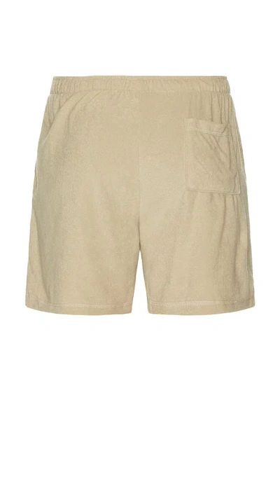 Bather Sand Terry Tour Shorts In Neutral