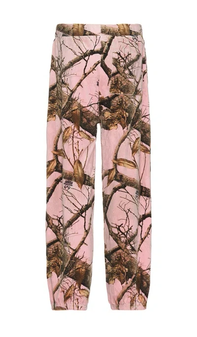 Pleasures X Juicy Couture Realtree Velour Track Pants In Pink