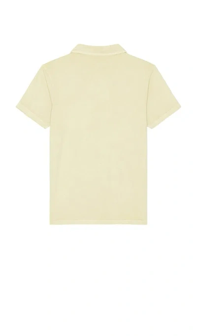 Brixton Vintage Wash Short Sleeve Polo In Neutral