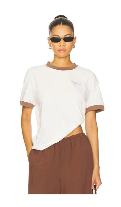 The Mayfair Group You Are Enough Fitted Tee In White