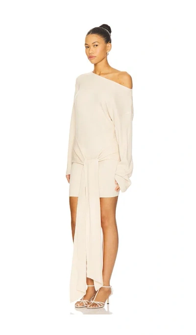 Seven Wonders Himari Knit Mini Dress In White