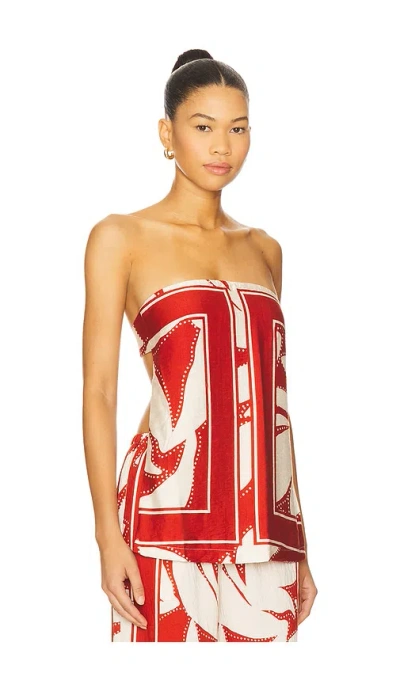 Seven Wonders Arlette Strapless Top In Multi