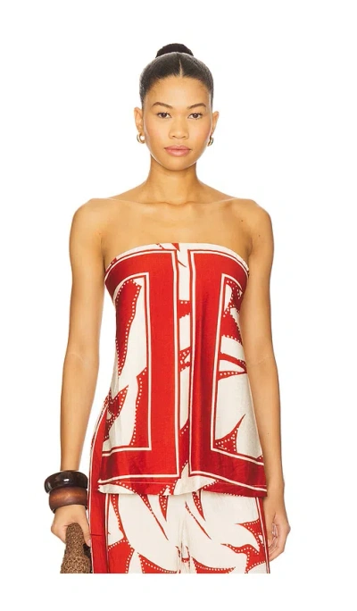 Seven Wonders Arlette Strapless Top In Multi