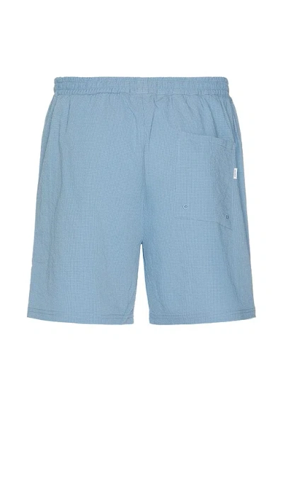 Les Deux Stan Seerseucker Swim Shorts 6 Allure In Blue