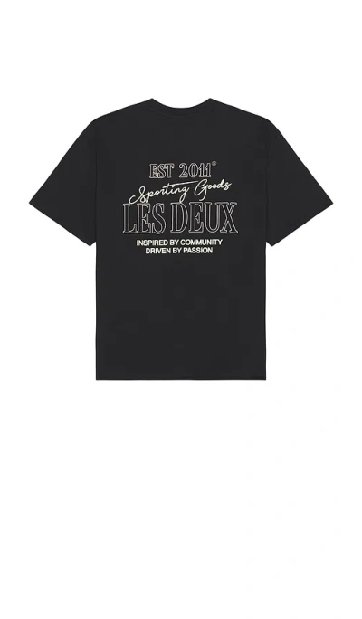 Les Deux Allen Tee In Black