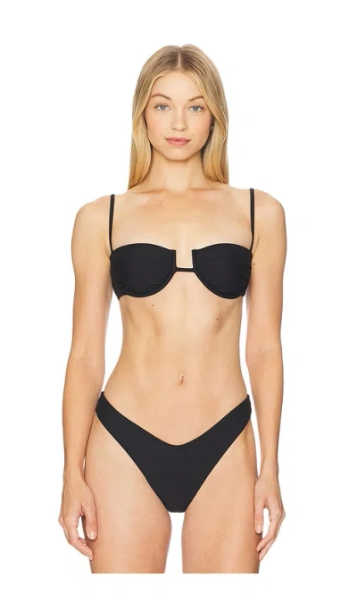 Montce Simonette Bikini Top In Black