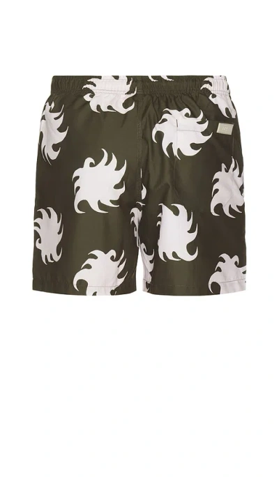 Oas Pine Ember Swim Shorts In Green