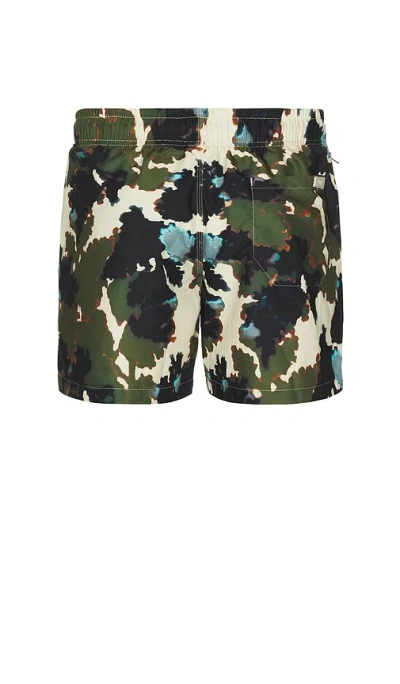 Oas Foliago Swim Shorts In Green