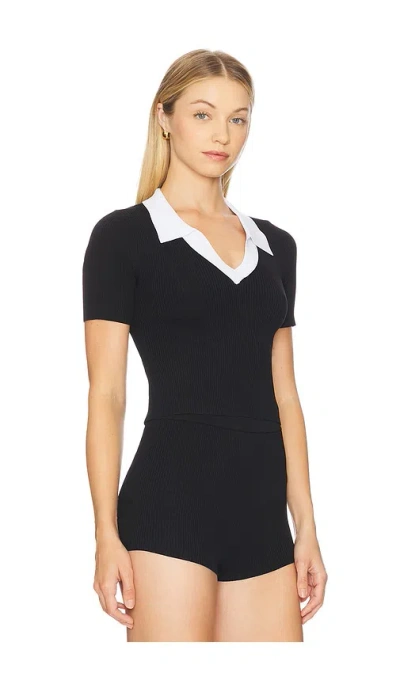 Nakedvice The Kirby Polo Top In Black