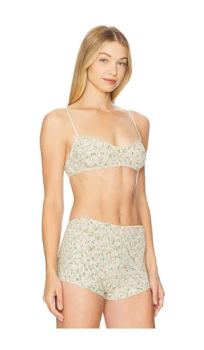 Only Hearts Emily's Garden Sylvie Bralette In Green