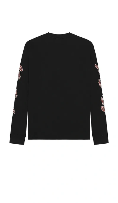 Guess Originals Race Long Sleeve Tee In Black