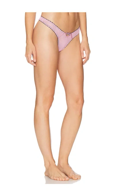 Fleur Du Mal Sabrina Mesh Thong