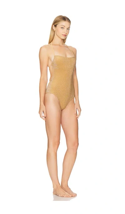Free People X Free-est Kerry One Piece Swimsuit In Gold