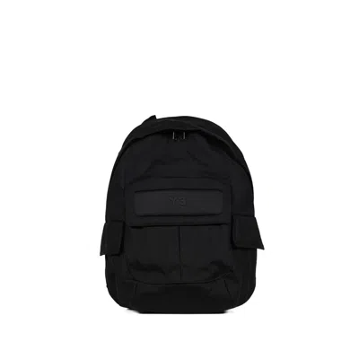 Y-3 Flap Pocket Magnetic Backpack In Black