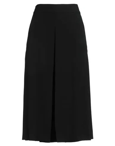 Ann Demeulemeester Woman Midi Skirt Black Size 10 Viscose, Virgin Wool In Black