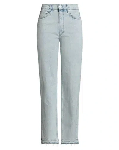 Rag & Bone Logan Wide Leg Jeans In Icefall In Metallic