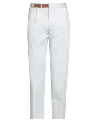 Devore Incipit Man Pants Light Grey Size 38 Cotton, Silk, Elastane