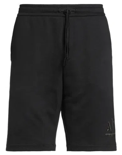 Armani Exchange Man Shorts & Bermuda Shorts Black Size Xl Polyester, Viscose, Elastane In Black