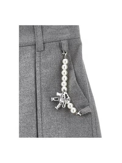 Monnalisa Cargo Trousers In Gray
