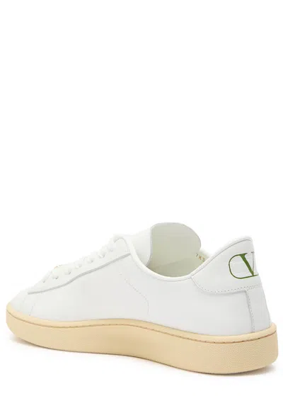 Valentino Royco Low-top Leather Sneakers With Italian Sizing
