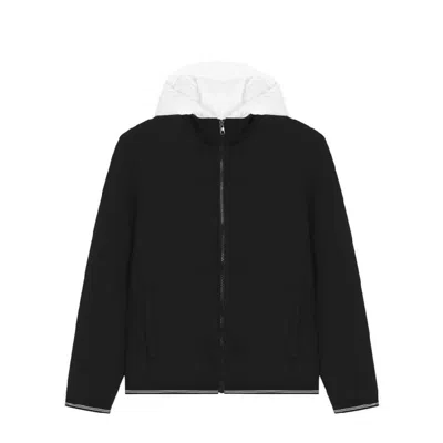 Michael Kors Long Sleeve Hooded Jacket In Black