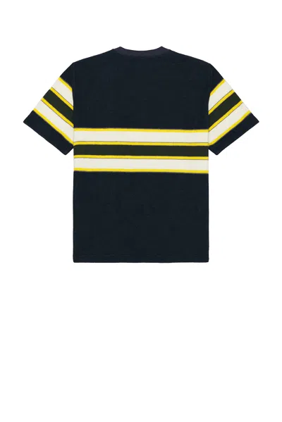 Beams Pocket Tee Stripe Pile In Black