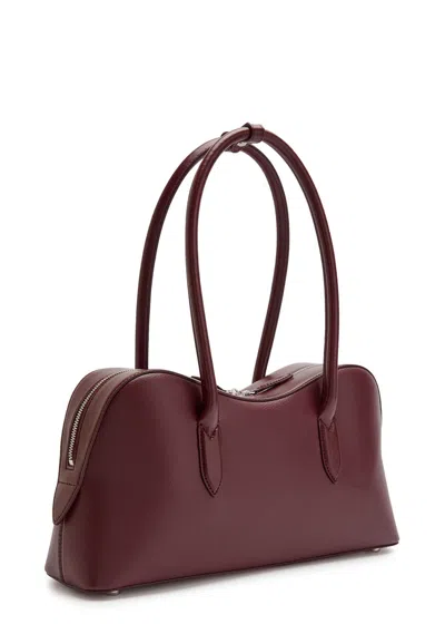 Stella Mccartney Burgundy Synthetic Leather Ryder Medium Shoulder Bag