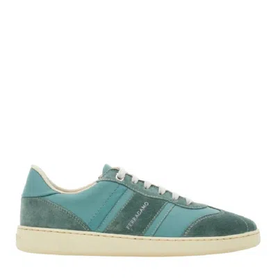 Ferragamo Debossed Logo Lace-up Sneakers