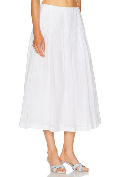 Lpa Emmy Midi Skirt In White