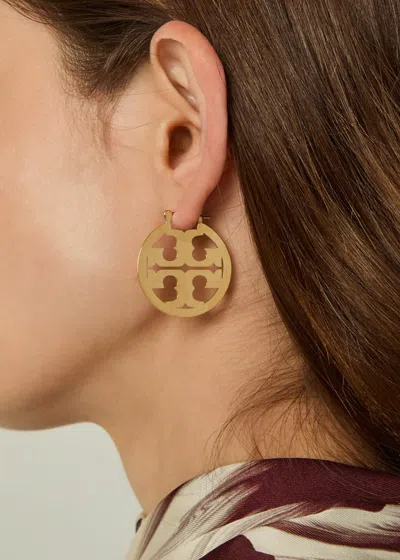 Tory Burch Miller Small 18kt Gold-plated Hoop Earrings