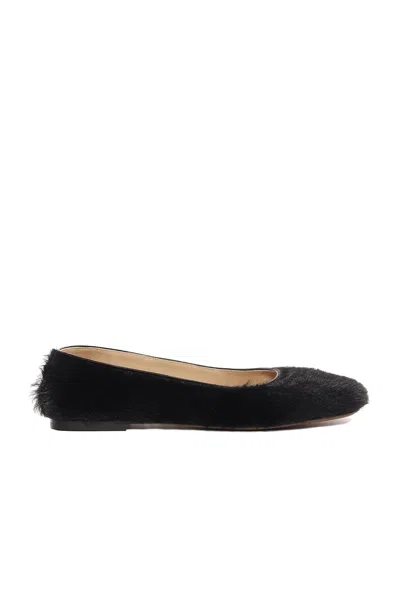 The Row Square Ballet Flat In Pony