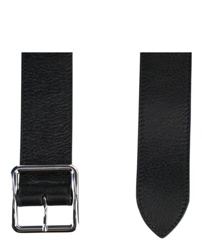 Alexander Mcqueen Long Pionier Leather Belt
