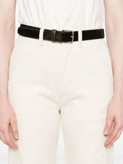 Polo Ralph Lauren Wide-leg Cotton Trousers With Concealed Fly In Neutral