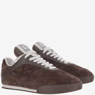 Chloé Chloe Kick Quilted Suede Sneakers