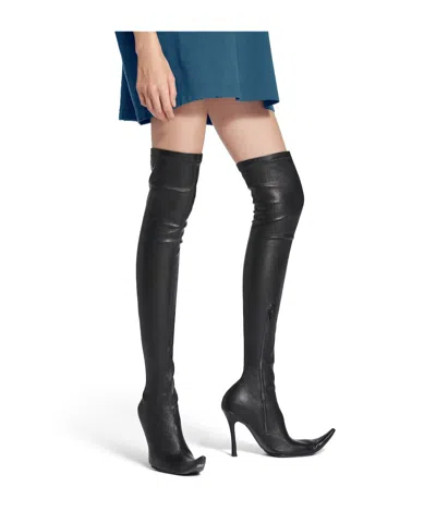 Balenciaga 110mm Alaska Over-the-knee Boots In Black