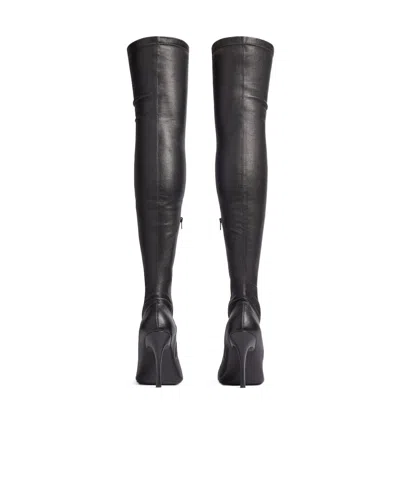 Balenciaga 110mm Alaska Over-the-knee Boots In Black